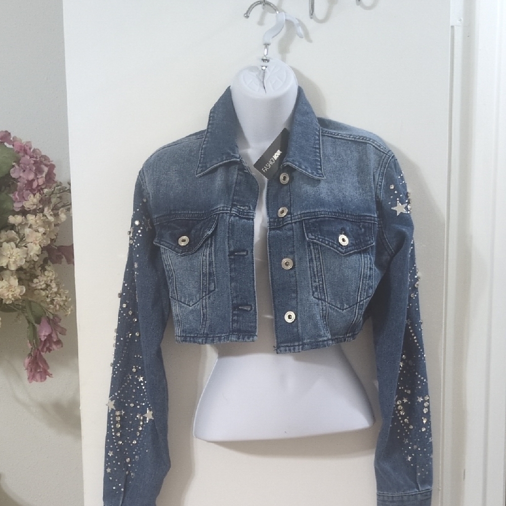 Fashion Nova Blue Denim Jacket